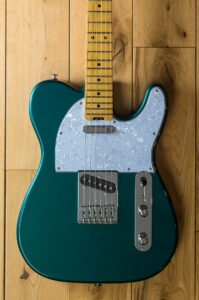 Classic T - Rockingham Green - Full Guitar - Wood Background