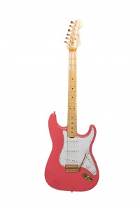 Salmon Pink Classic S electric guitar by Gordon Smith Guitars - cutout