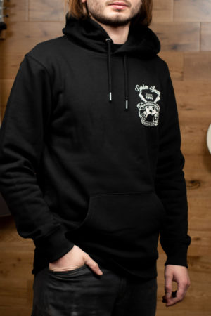 GS pullover hoodie - side on