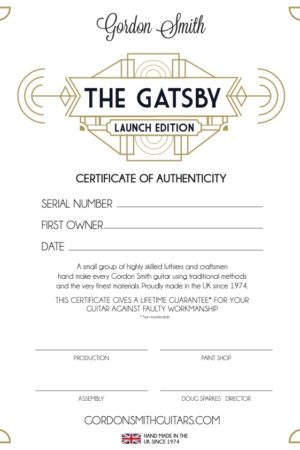 GS Gatsby Certificate