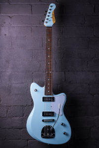 Gatsby Skye Blue electric guitar - front